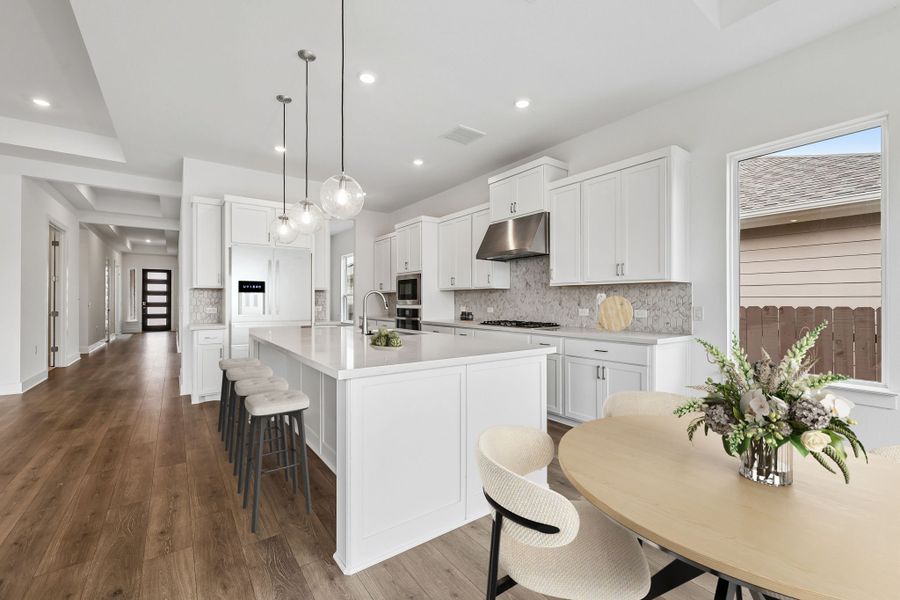 Furnished interior view inside a new home in Easton Park, Austin (Image 11). Furnished interior view inside a new home in Easton Park, Austin (Image 11).