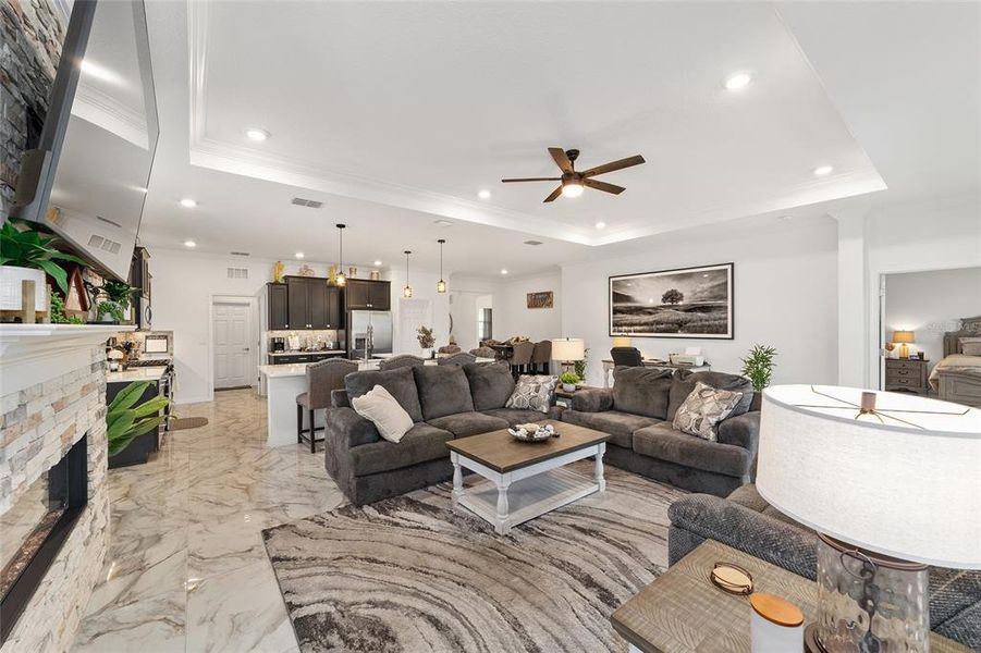 Furnished interior view inside a new home in , Ocala (Image 4).