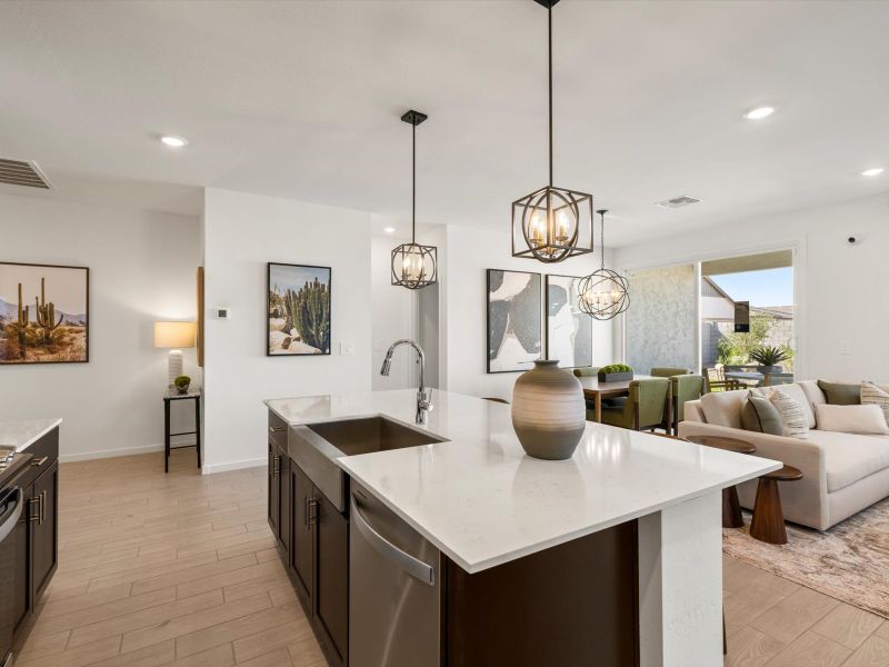 Kitchen in Leslie floorplan at Teravalis Kitchen in Leslie floorplan at Teravalis