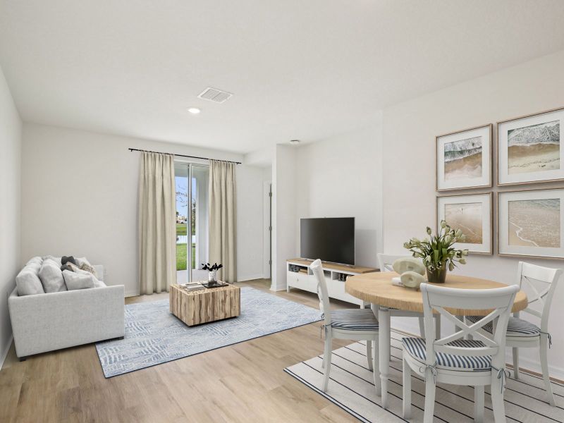Furnished interior view inside a new home in Magnolia Bay - Premier Series, Nokomis (Image 6).