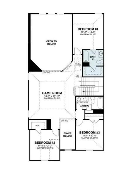 2D floor plan layout of this home in Lone Star Landing, Montgomery, TX (Image 3). 2D floor plan layout of this home in Lone Star Landing, Montgomery, TX (Image 3).