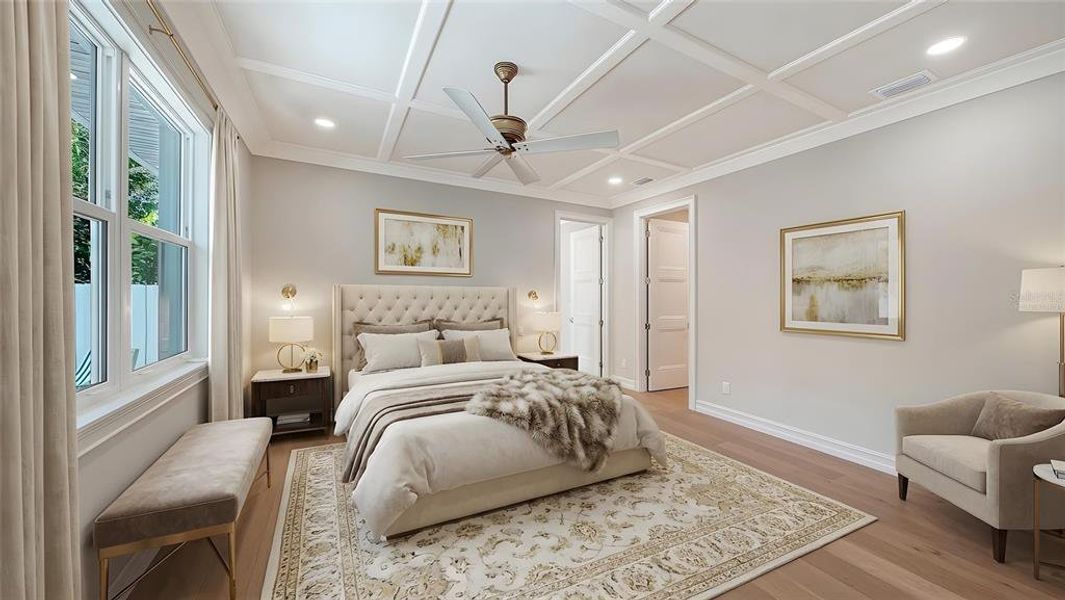 Furnished interior view inside a new home in , Sarasota (Image 38).