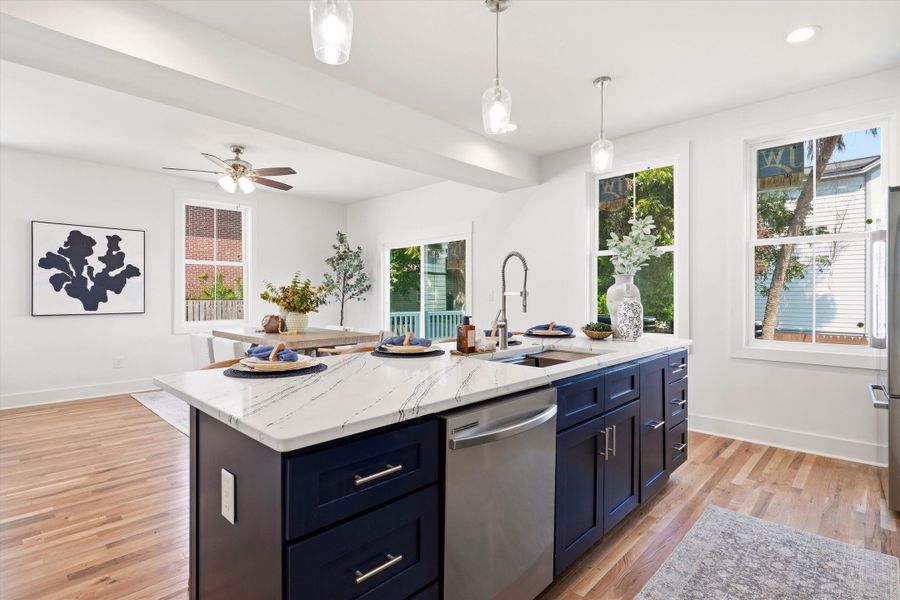 Furnished interior view inside a new home in , Charleston (Image 12).