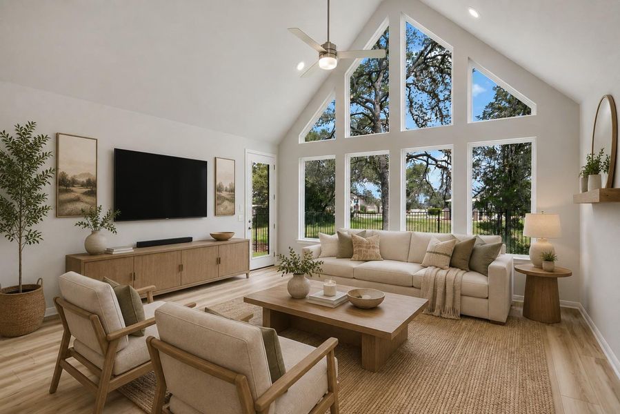 *Virtually Staged Family Room*