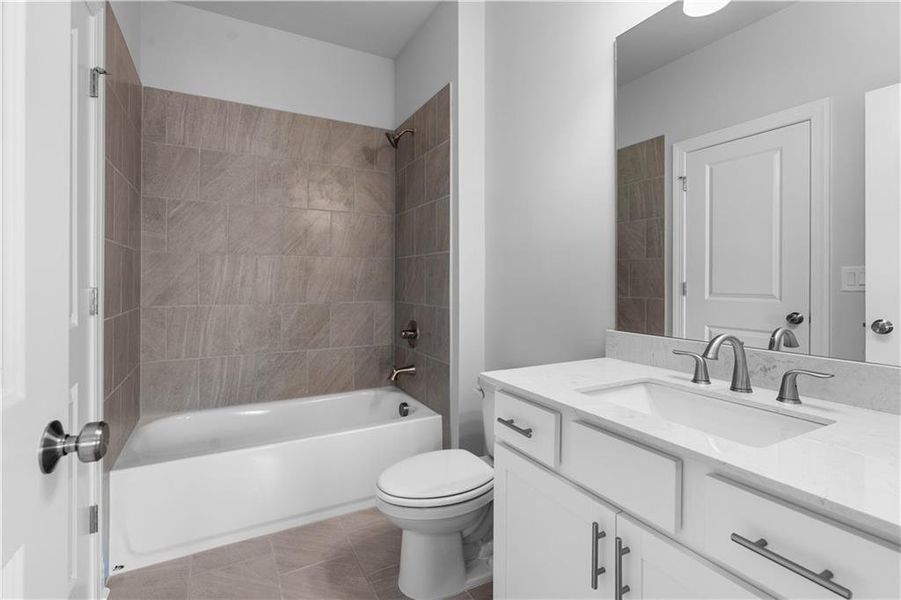 Furnished interior view inside a new home in Palisades Single Family, Cumming (Image 12).