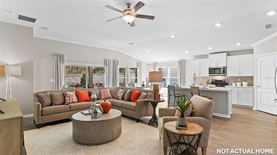 Furnished interior view inside a new home in Sawmill Branch, Palm Coast (Image 6).