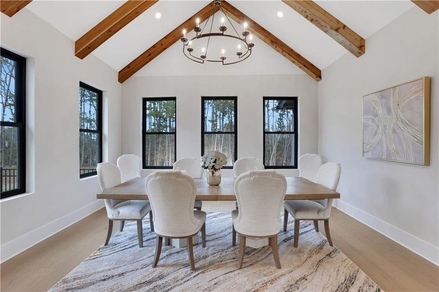 Furnished interior view inside a new home in , Milton (Image 17).