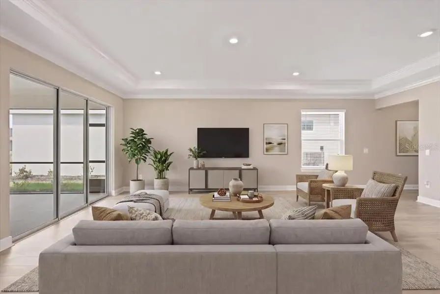 Furnished interior view inside a new home in Coasterra Community Group Page, Palmetto (Image 4).