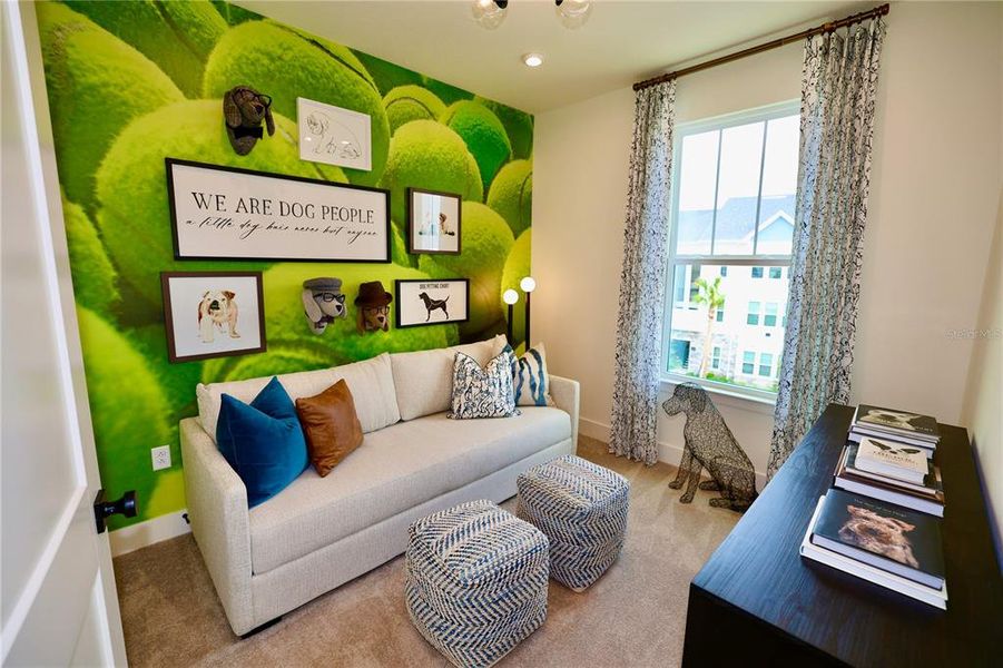 Furnished interior view inside a new home in Parkview at Hamlin, Winter Garden (Image 11).