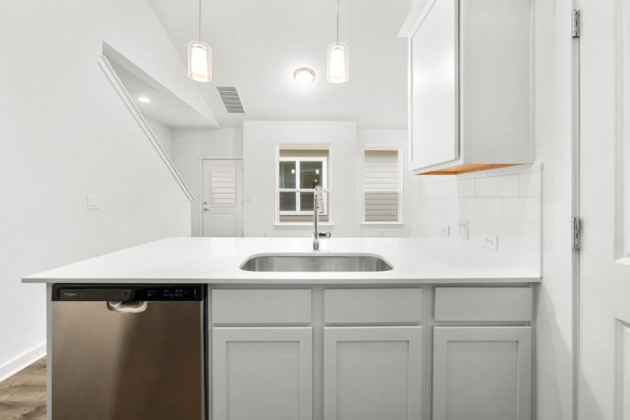 Furnished interior view inside a new home in , Buda (Image 2).