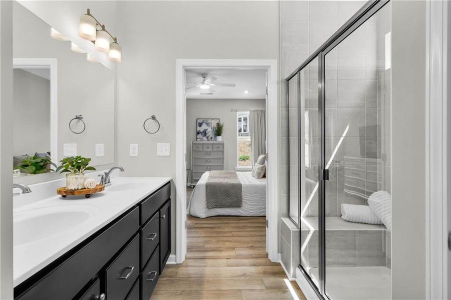 Furnished interior view inside a new home in Laurel Farms, Dallas (Image 7).