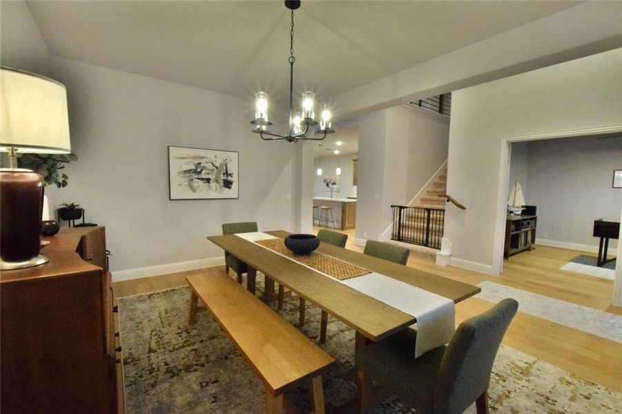 Furnished interior view inside a new home in Abe's Landing, Granbury (Image 22).