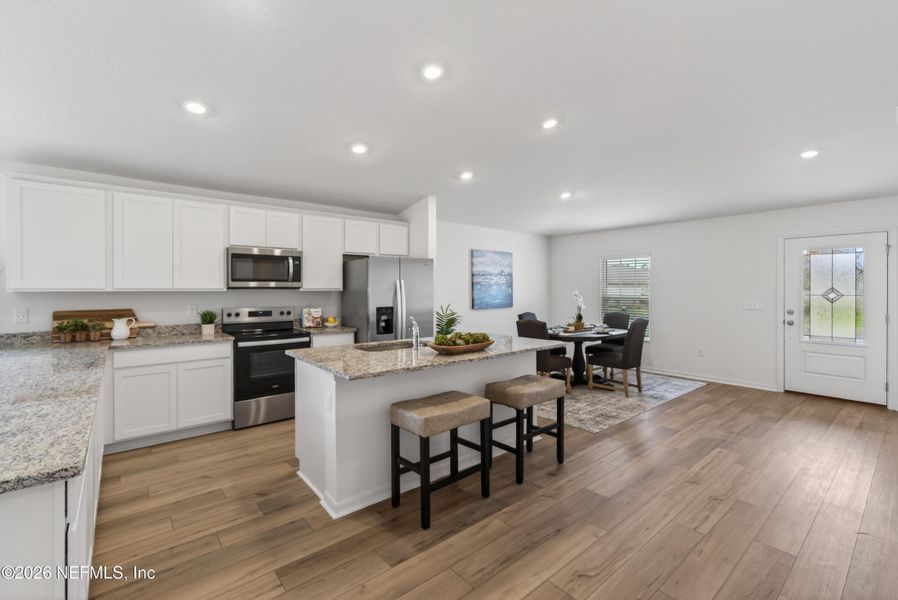 Furnished interior view inside a new home in , Jacksonville (Image 12).