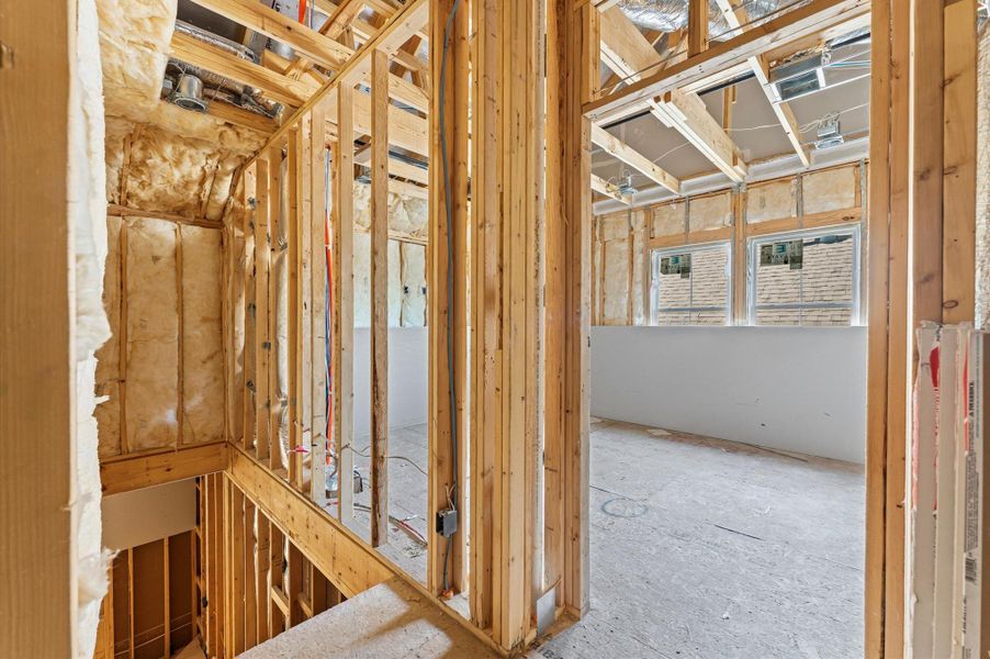 View of the top floor bedroom.