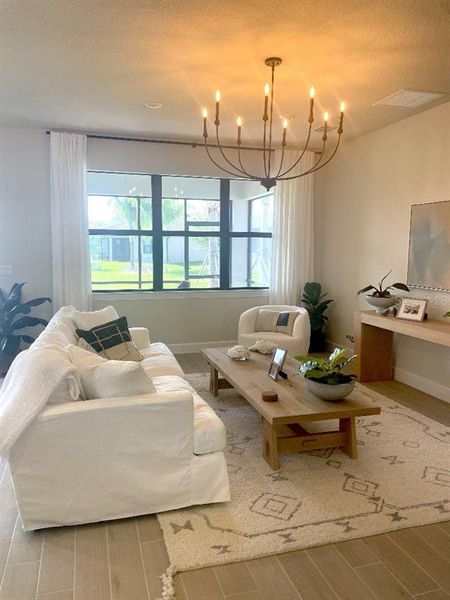 Furnished interior view inside a new home in Preserve at Waterway Village, Vero Beach (Image 27).