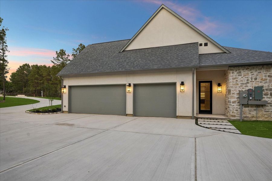 Front exterior of a new home in , Montgomery, TX, highlighting curb appeal (Image 27).