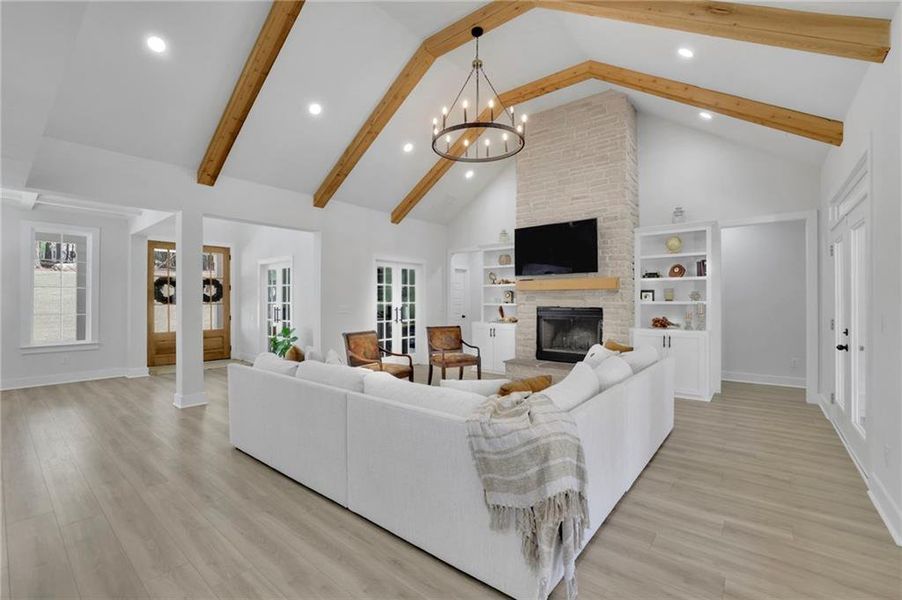 Furnished interior view inside a new home in , Monroe (Image 6).