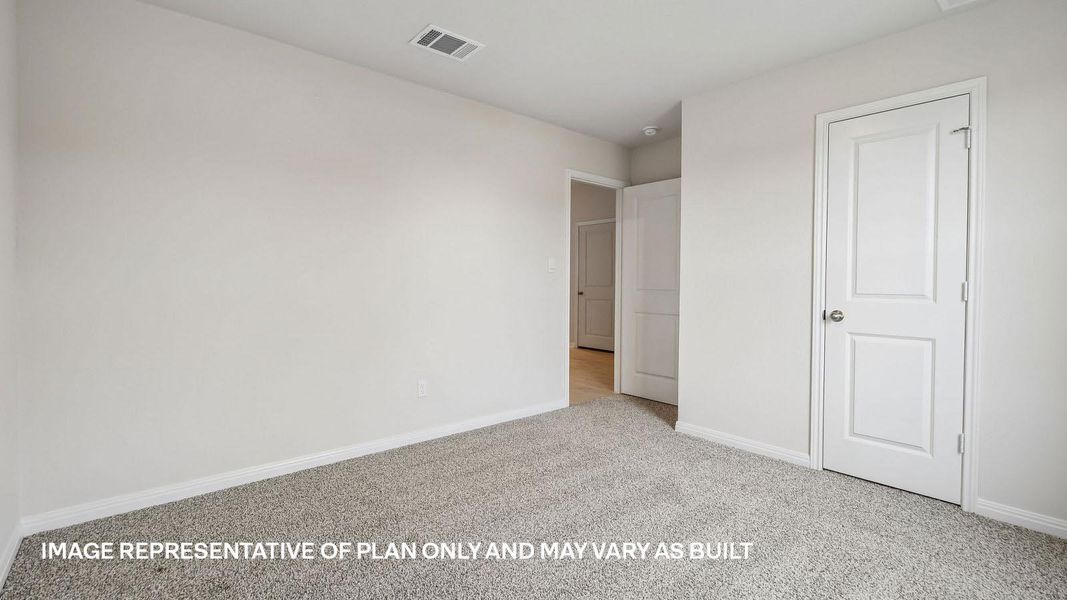 Spacious, unfurnished interior of a new home in Trails at Wildhorse, Austin (Image 24).