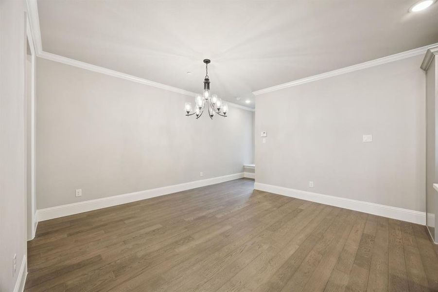 Large, open dining area. Great for entertaining.