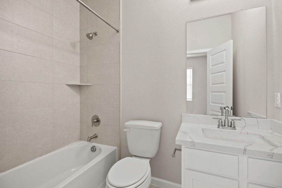 Bedroom 2 Bath (*Photo not of actual home and used for illustration purposes only.) Bedroom 2 Bath (*Photo not of actual home and used for illustration purposes only.)