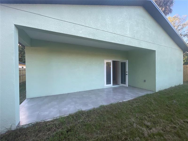 Exterior details and patio area of a home in , Tampa (Image 4). Exterior details and patio area of a home in , Tampa (Image 4).