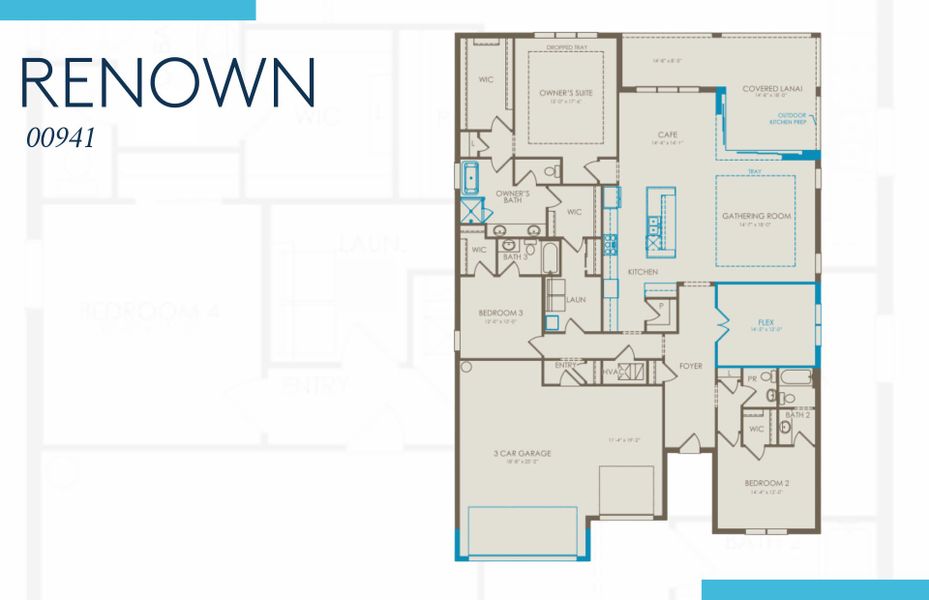 2D floor plan layout of this home in Del Webb Naples, Ave Maria, FL (Image 4). 2D floor plan layout of this home in Del Webb Naples, Ave Maria, FL (Image 4).