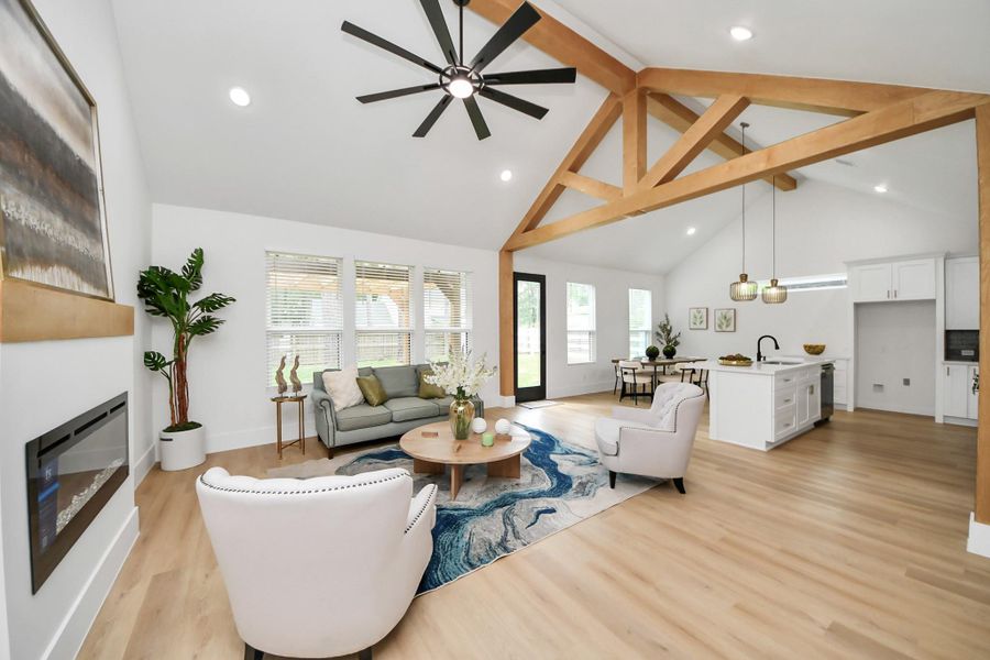 Furnished interior view inside a new home in , Spring (Image 5).