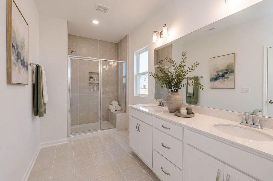 Representative furnished interior of a home built from the Bowen by McKee Homes in 78 North, Sanford (Image 4).
