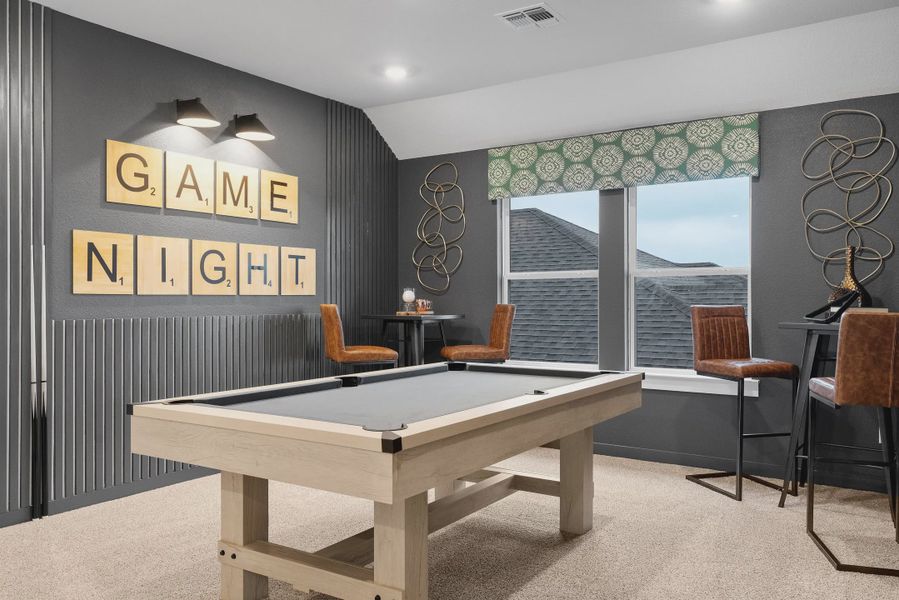 Representative furnished interior of a home built from the Leilana by Chesmar Homes in Santa Rita Ranch, Liberty Hill (Image 6).