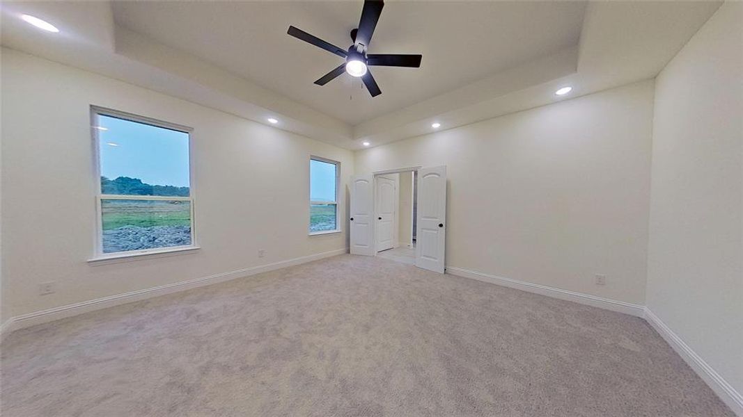 Unfurnished room featuring dark wood finished floors, recessed lighting, and lofted ceiling Unfurnished room featuring dark wood finished floors, recessed lighting, and lofted ceiling