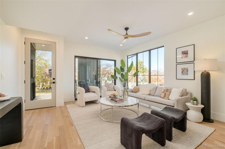 Furnished interior view inside a new home in , Denver (Image 15).