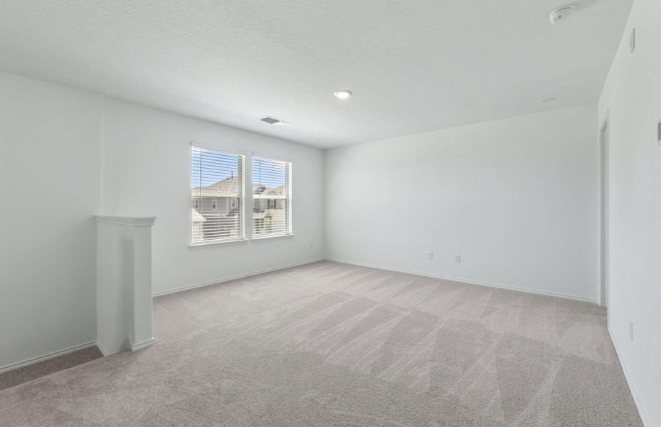 Spacious, unfurnished interior of a new home in Santa Rita Ranch, Liberty Hill (Image 25). Spacious, unfurnished interior of a new home in Santa Rita Ranch, Liberty Hill (Image 25).