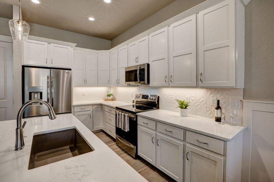 Representative furnished interior of a home built from the The Barrington 2 by Landmark Homes in Highlands at Fox Hill, Longmont (Image 4). Representative furnished interior of a home built from the The Barrington 2 by Landmark Homes in Highlands at Fox Hill, Longmont (Image 4).