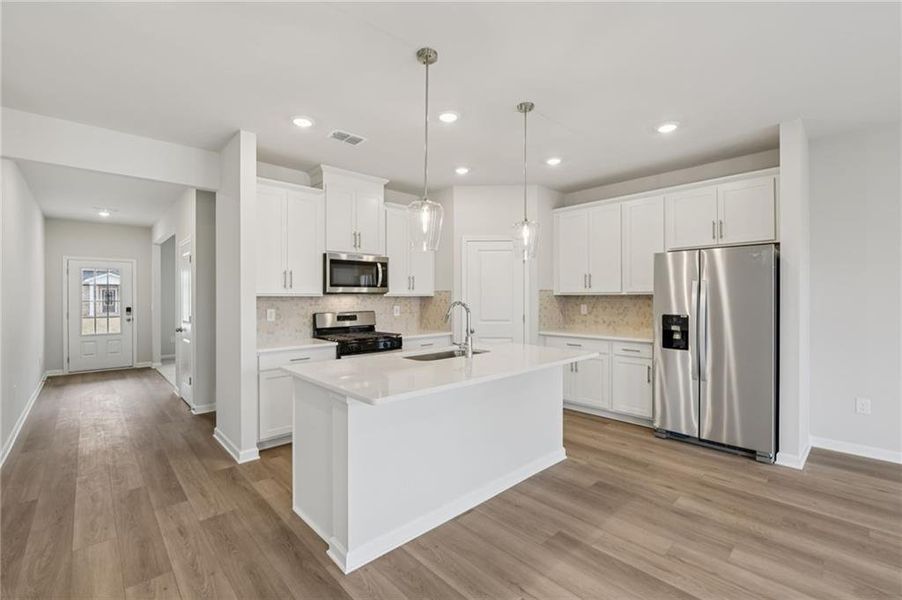 Furnished interior view inside a new home in Parkside at Grayson, Grayson (Image 20).