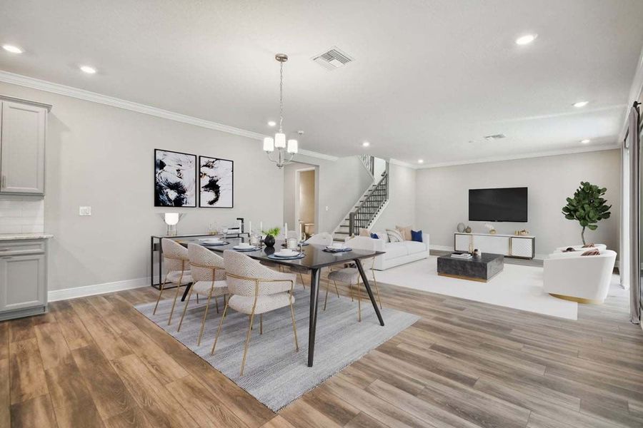 Representative furnished interior of a home built from the Sawgrass by William Ryan Homes in The Sanctuary – Royal Collection, Punta Gorda (Image 11).