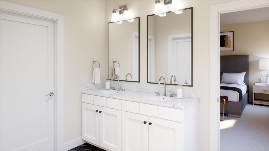 Primary Bath - Miles at Brack Ranch in St. Cloud, FL by Landsea Homes