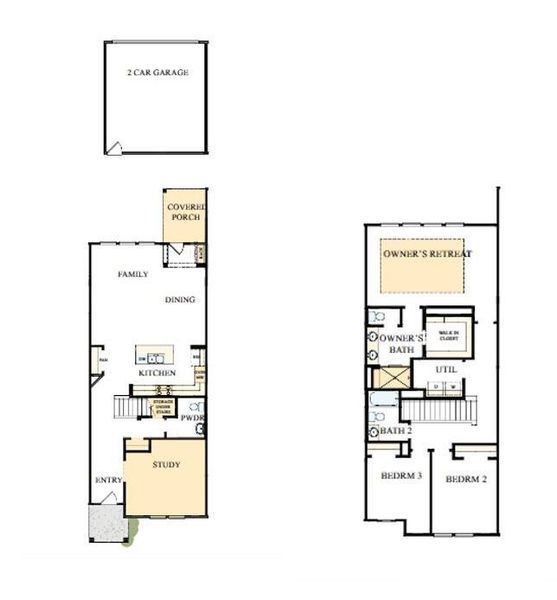 2D floor plan layout of this home in North Creek Village, Huntersville, NC (Image 2). 2D floor plan layout of this home in North Creek Village, Huntersville, NC (Image 2).