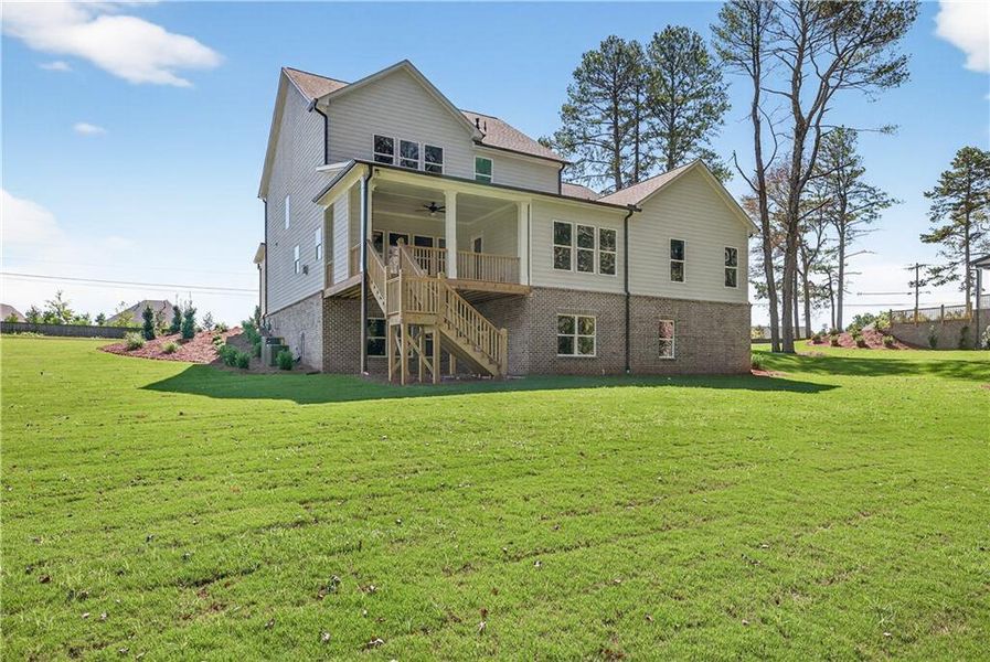 Front exterior of a new home in , Cumming, GA, highlighting curb appeal (Image 30).