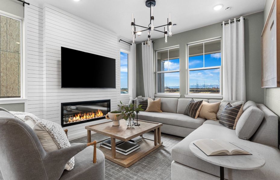 Representative furnished interior of a home built from the Rowen by Pulte Homes in Barefoot Village, Longmont (Image 15).