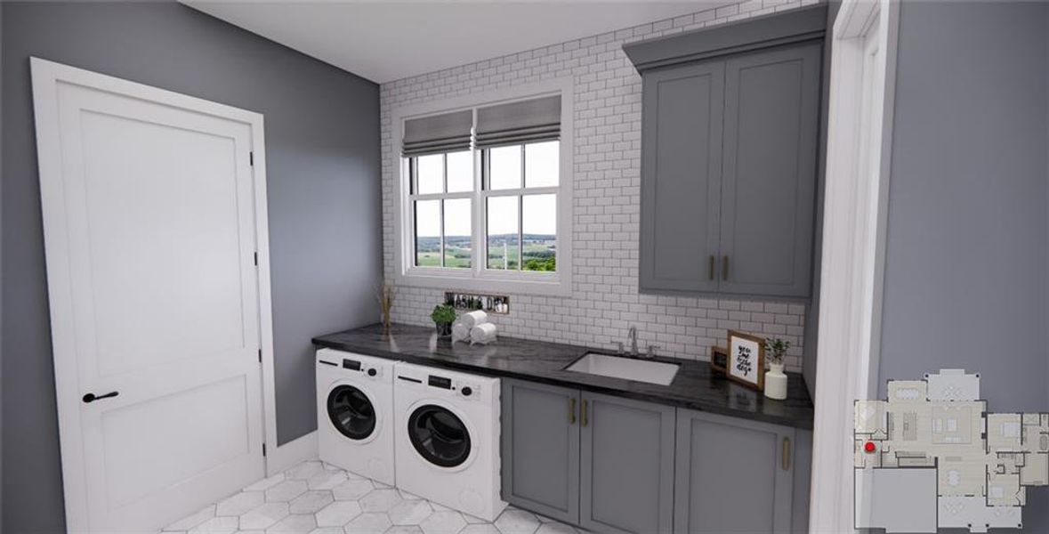 Furnished interior view inside a new home in , Ellijay (Image 11).