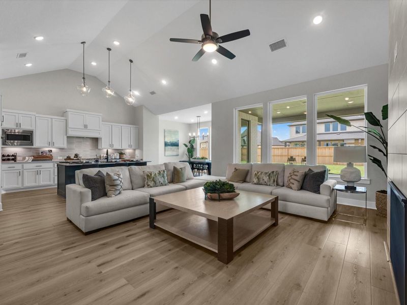 Furnished interior view inside a new home in Dunham Pointe, Cypress (Image 10).