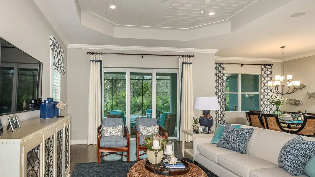 Representative furnished interior of a home built from the Bright Meadow 2 by Neal Communities in Verandah Real Estate and Homes for Sale in Fort Myers, FL - Neal Communities, Fort Myers (Image 5).