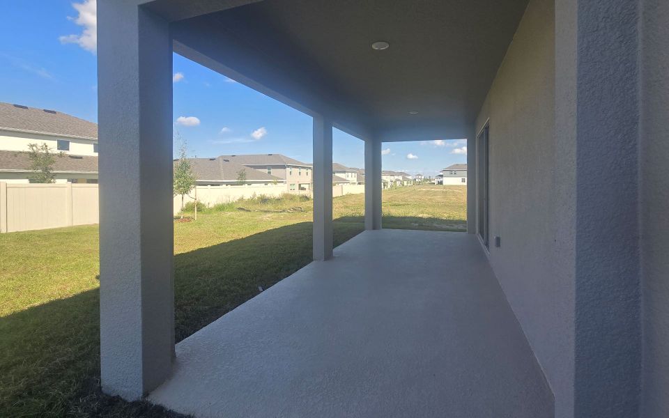 Covered Lanai for Outdoor Living in Central Florida Home