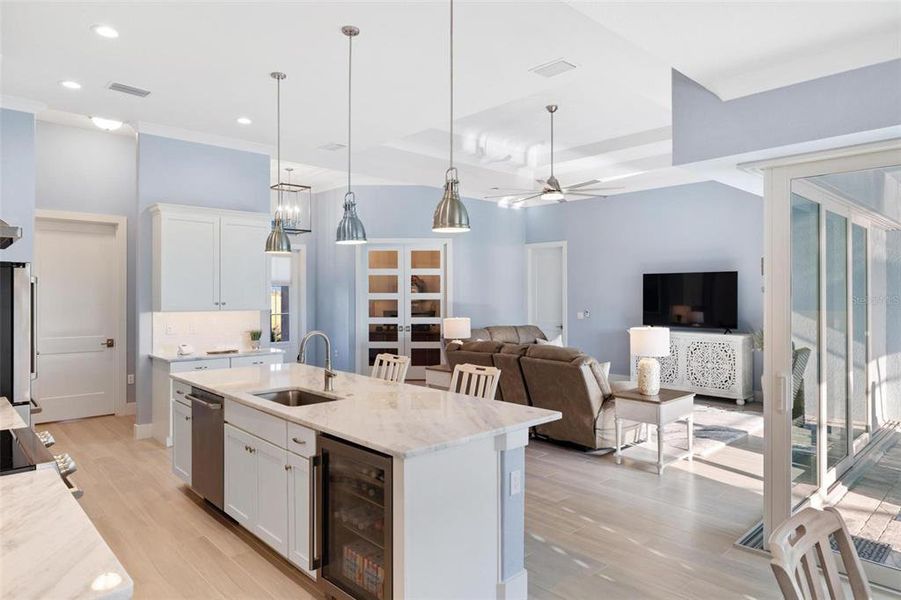 Furnished interior view inside a new home in , Placida (Image 17).