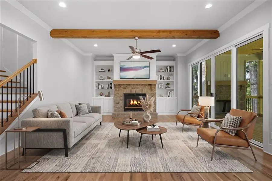 Furnished interior view inside a new home in , Canton (Image 11). Furnished interior view inside a new home in , Canton (Image 11).