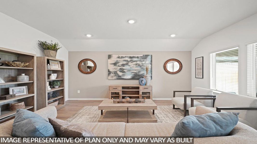 Representative furnished interior of a home built from the Huntsville by D.R. Horton in Granger Pines, Conroe (Image 10).