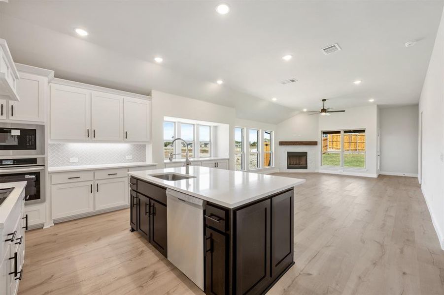 Furnished interior view inside a new home in Anderson Crossing, Trenton (Image 6). Furnished interior view inside a new home in Anderson Crossing, Trenton (Image 6).