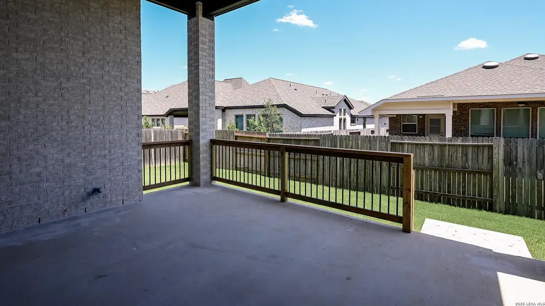 Exterior details and patio area of a home in Veramendi, New Braunfels (Image 4).