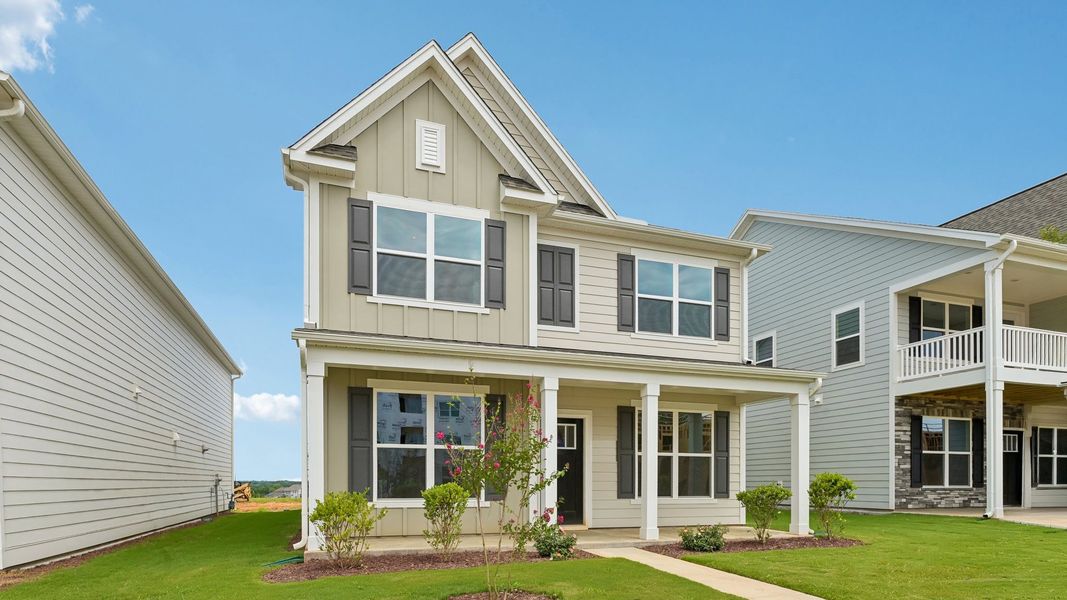 Representative exterior photo of a completed home built from the Jackson by D.R. Horton in Collins Ridge, Hillsborough, NC (Image 5).