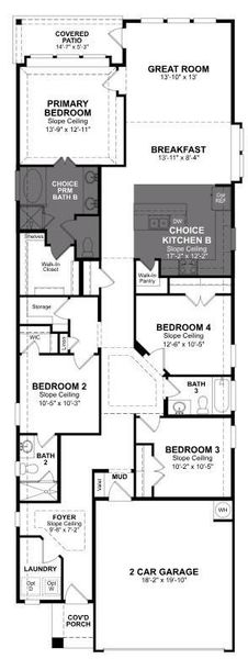 2D floor plan layout of this home in Ellwood, Iowa Colony, TX (Image 2).